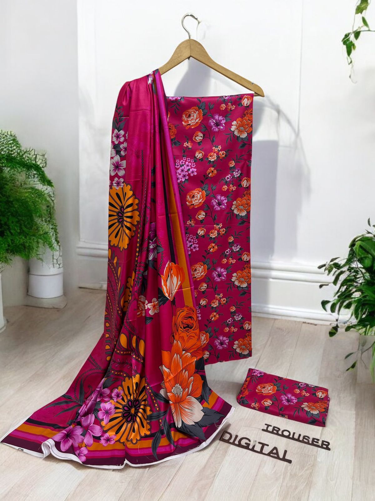 DIGITAL PRINTED | LINEN ALLOVER 3PC | ALKARAM 001