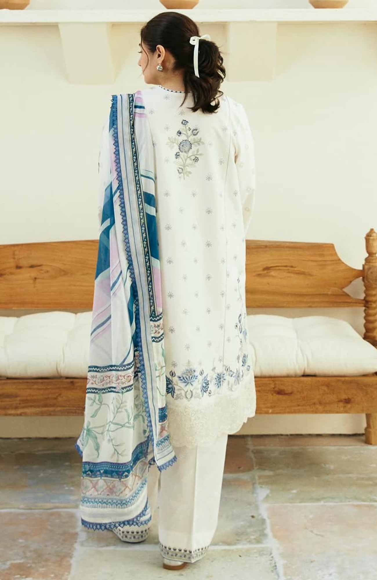 Zara Shahjahan - Coco Embroidered Lawn Eid Collection IVORY