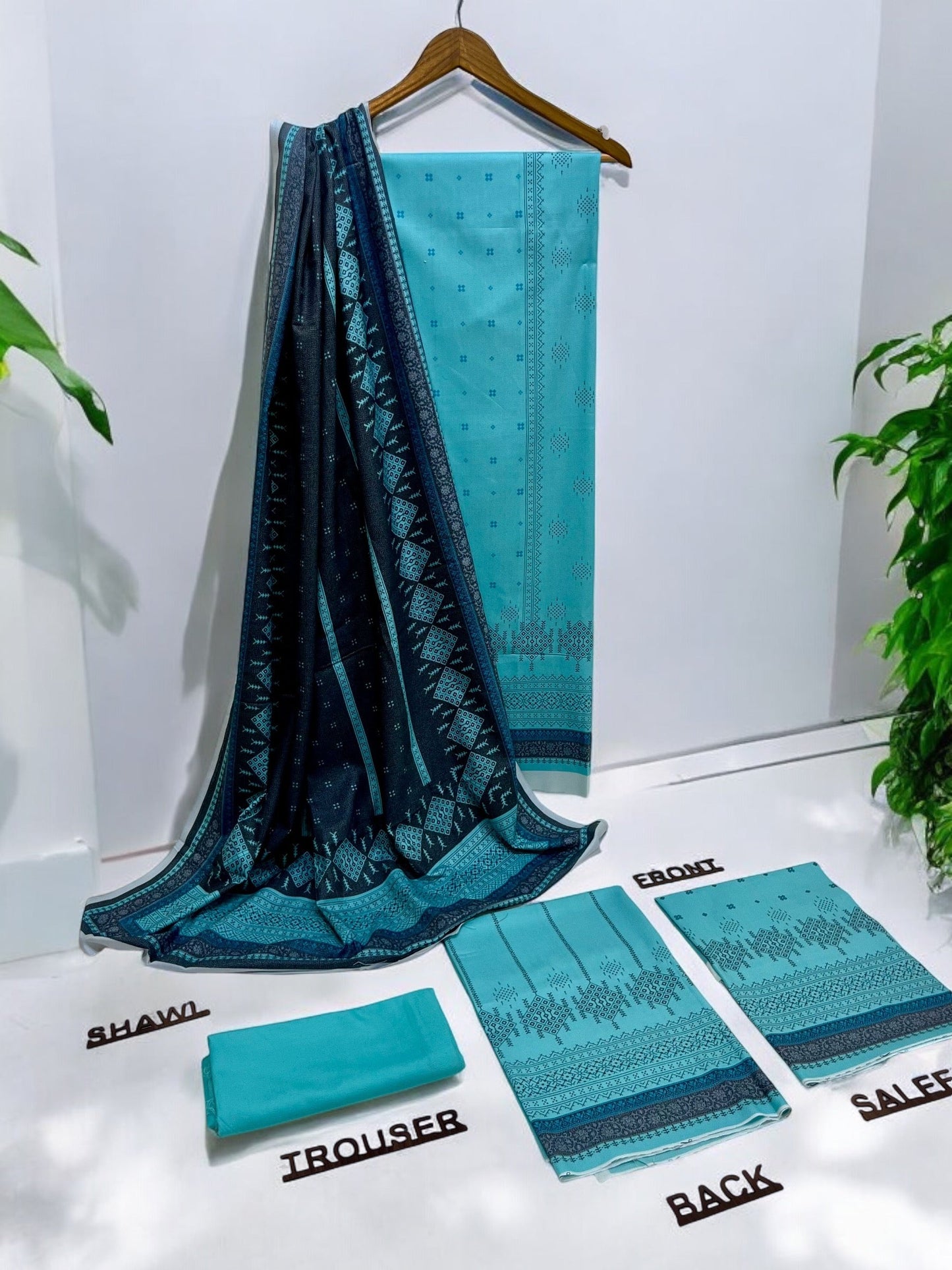 Digital Print| Dhanak 3pc | Alkaram 005