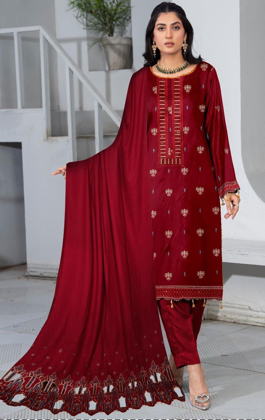 DHANAK Mushq Luxury Dress 3PC